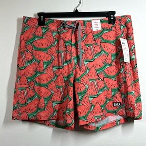 Saxx‎ BETAWAVE 17” 2N1 DropTemp Cooling Liner Ballpark Pouch Swim Trunks NWT 38